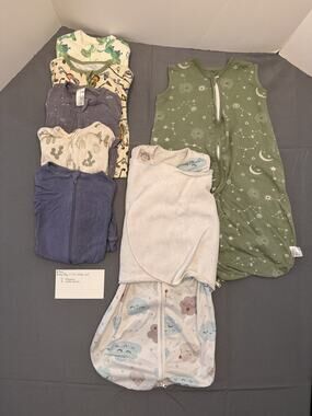 Baby Boy 6–9M Sleepwear Lot – 7 Pieces #560